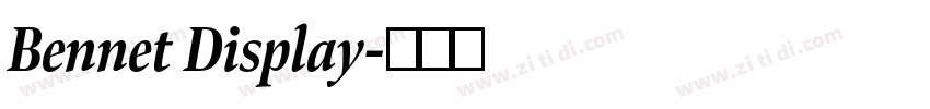 Bennet Display字体转换